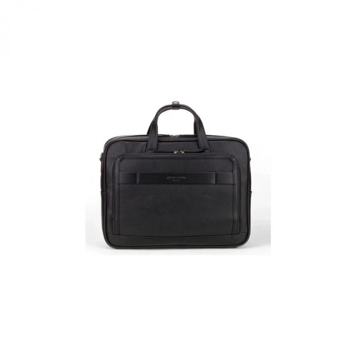 PIERRE CARDIN 01PC00111-S AYARLANABİLİR ÇIKARTILABİLİR KORDONLU SUNİ DERİ LAPTOP EVRAK ÇANTASI SİYAH