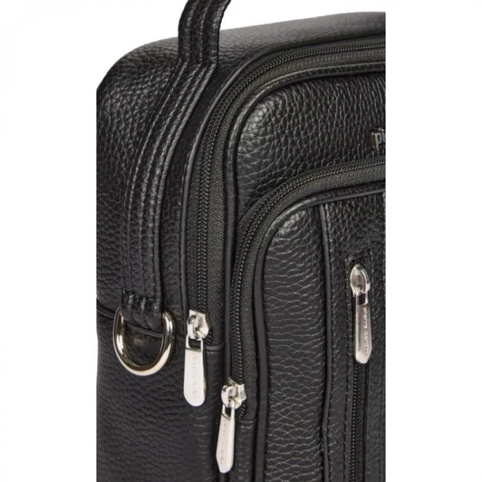 PIERRE CARDIN 01PC001423-S AYARLANABİLİR ASKILI EL TUTMA SAPLI SUNİ DERİ PORTFÖY ÇANTASI SİYAH