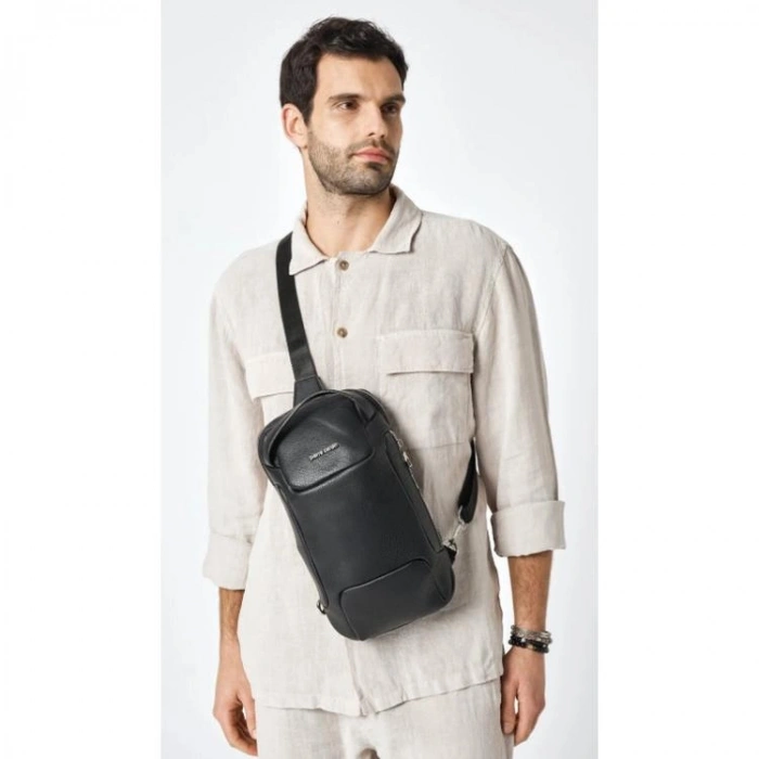 PIERRE CARDIN 01PC001181-S AYARLANABİLİR BODYBAG SUNİ DERİ OMUZ ÇANTASI SİYAH