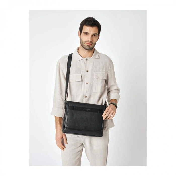 PIERRE CARDIN 01PC00112-S AYARLANABİLİR ASKILI POSTACI PORTFÖY ÇANTA SİYAH