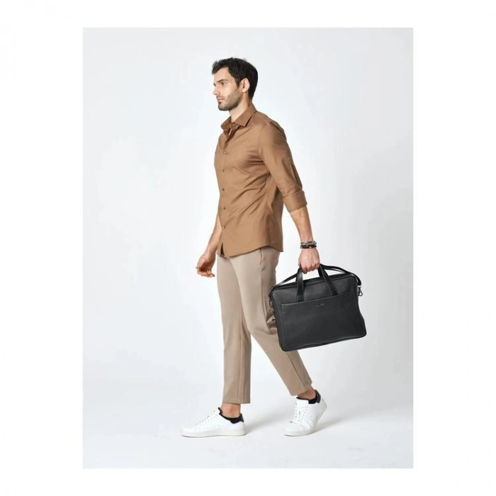PIERRE CARDIN 01PC-002020-F S AYARLANABİLİR ASKILI SUNİ DERİ LAPTOP EVRAK ÇANTASI SİYAH