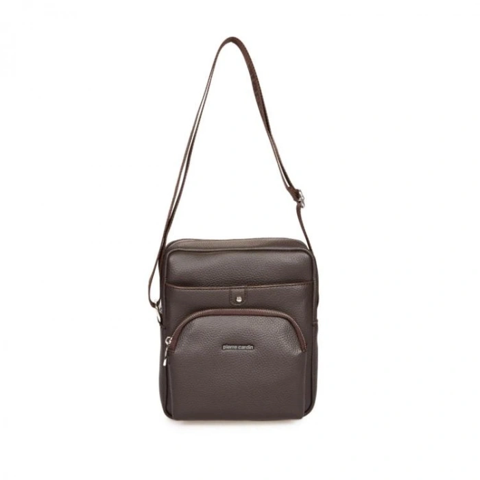 PIERRE CARDIN 01PC001431-KH 3 BÖLMELİ ASKILI SUNİ DERİ PORTFÖY ÇANTA KAHVERENGİ