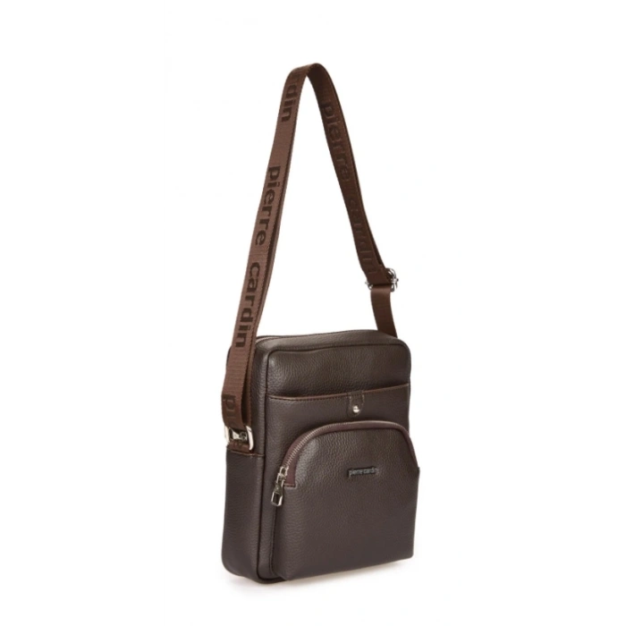 PIERRE CARDIN 01PC001431-KH 3 BÖLMELİ ASKILI SUNİ DERİ PORTFÖY ÇANTA KAHVERENGİ