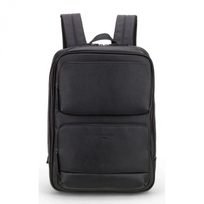 PIERRE CARDIN 01PC00106-S LAPTOP BÖLMELİ SUNİ DERİ SIRT ÇANTASI SİYAH