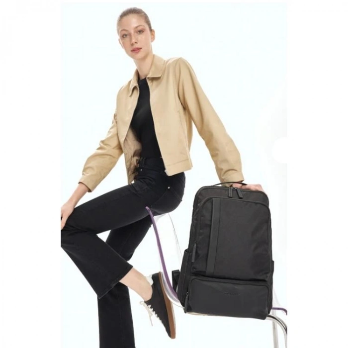 PIERRE CARDIN 07PCT170163-S AYARLANABİLİR ASKILI LAPTOP BÖLMELİ OKUL ÇANTASI SİYAH