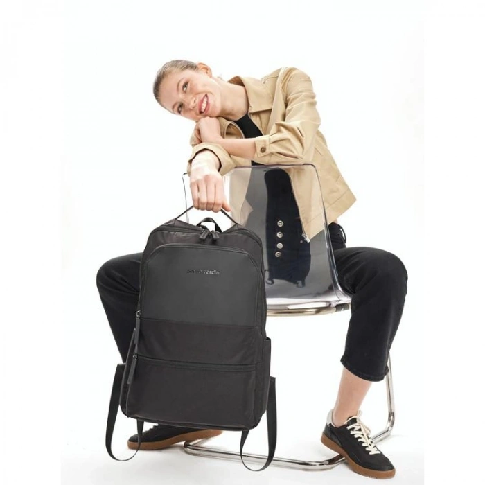 PIERRE CARDIN 07PCT170162-S AYARLANABİLİR ASKILI LAPTOP BÖLMELİ OKUL ÇANTASI SİYAH
