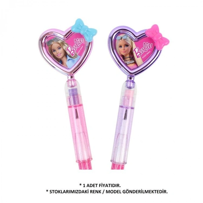 CEM BARBIE B-1034 SİLGİLİ FİYONKLU KALP YUMURTLAYAN KALEM