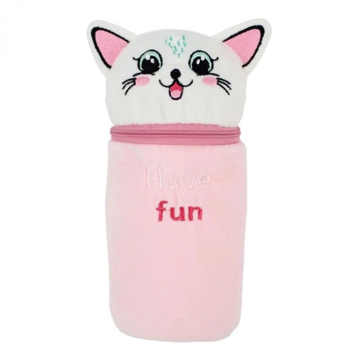 CEM DOLPHIN PC-4902 PELUŞ HAVE FUN RENKLİ 21x8 cm KALEM ÇANTASI - TEKLİ