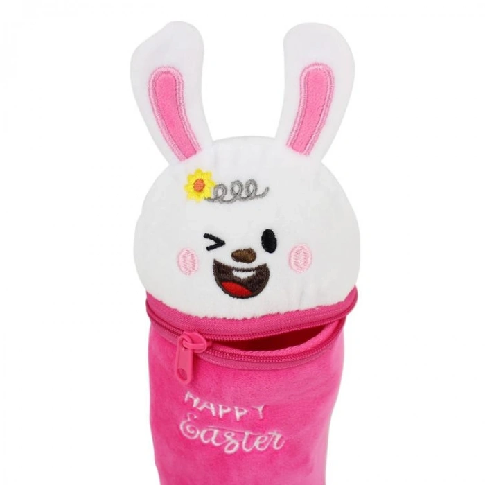 CEM DOLPHIN PC-4903 PELUŞ HAPPY EASTER RENKLİ 21x8 cm KALEM ÇANTASI - TEKLİ