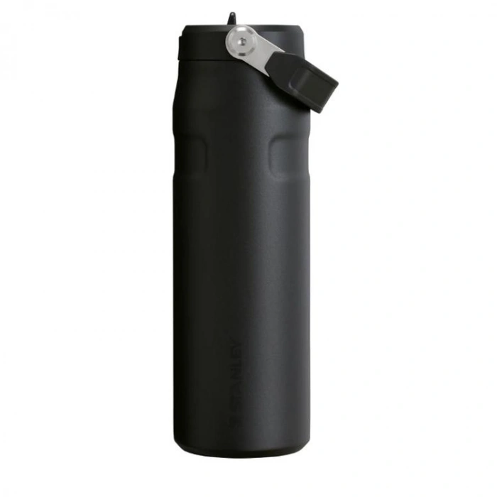 STANLEY 10-11283-143 PİPETLİ THE ICEFLOW BOTTLE FLIP STRAW 710 ML. PASLANMAZ ÇELİK TERMOS SİYAH