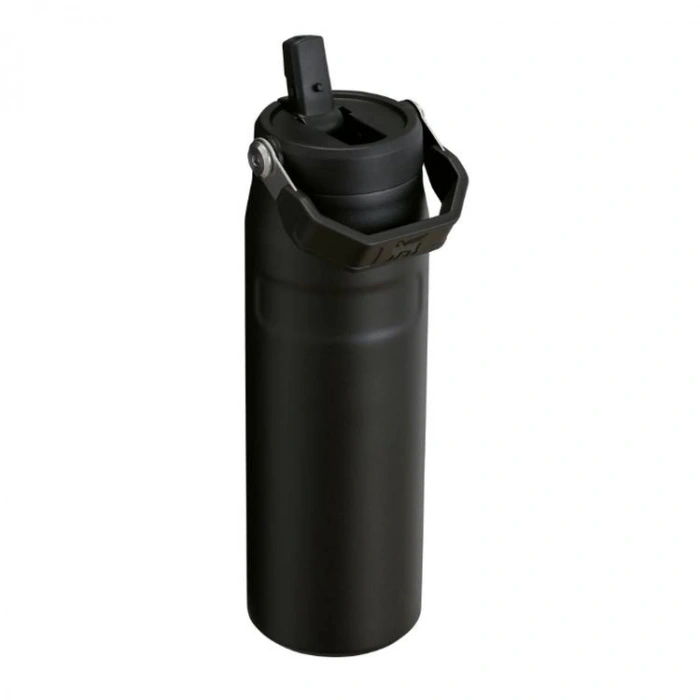 STANLEY 10-11283-143 PİPETLİ THE ICEFLOW BOTTLE FLIP STRAW 710 ML. PASLANMAZ ÇELİK TERMOS SİYAH