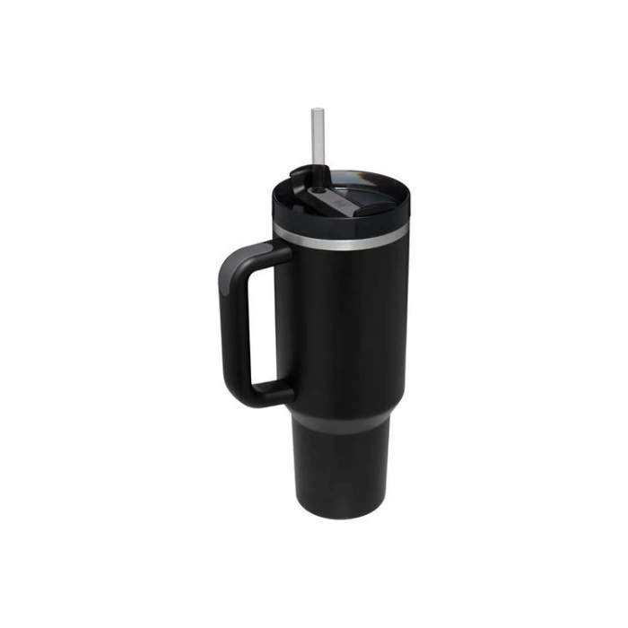 STANLEY 10-10824-399 PİPETLİ QUENCHER H2.O FLOWSTATE 1.18 L. PASLANMAZ ÇELİK TERMOS BARDAK SİYAH