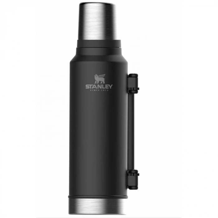 STANLEY 10-08265-002 THE LEGENDARY CLASSIC BOTTLE 1.4 L. PASLANMAZ ÇELİK TERMOS SİYAH