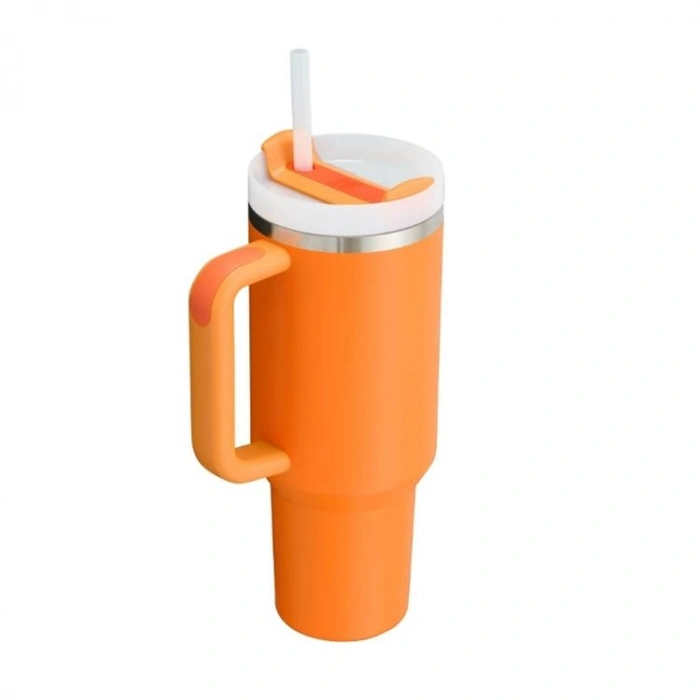STANLEY 10-13230-065 PİPETLİ QUENCHER H2.O FLOWSTATE 1.18 L. PASLANMAZ ÇELİK TERMOS BARDAK MERCAN TURUNCU