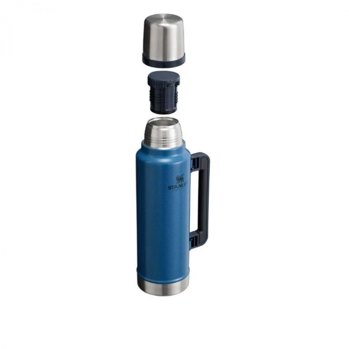 STANLEY 10-08265-028 THE LEGENDARY CLASSIC BOTTLE 1.4 L. PASLANMAZ ÇELİK TERMOS PETROL MAVİ