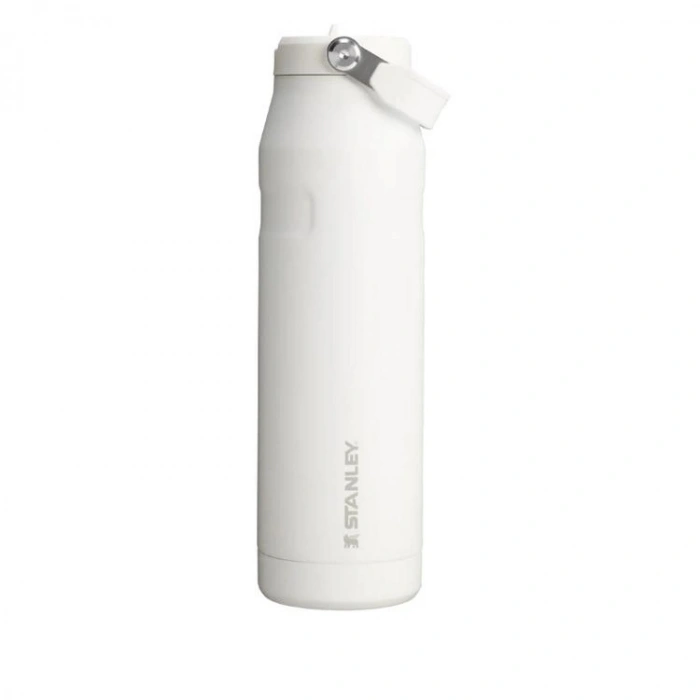 STANLEY 10-12111-064 PİPETLİ THE ICEFLOW BOTTLE FLIP STRAW 1.06 LT. PASLANMAZ ÇELİK TERMOS BEYAZ