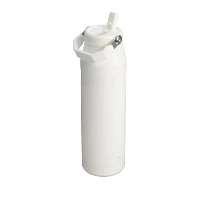 STANLEY 10-12111-064 PİPETLİ THE ICEFLOW BOTTLE FLIP STRAW 1.06 LT. PASLANMAZ ÇELİK TERMOS BEYAZ