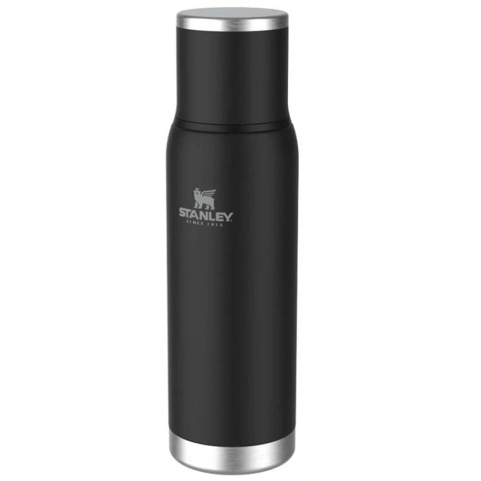 STANLEY 10-10819-010 THE ADVENTURE TO-GO 1 L. PASLANMAZ ÇELİK TERMOS SİYAH
