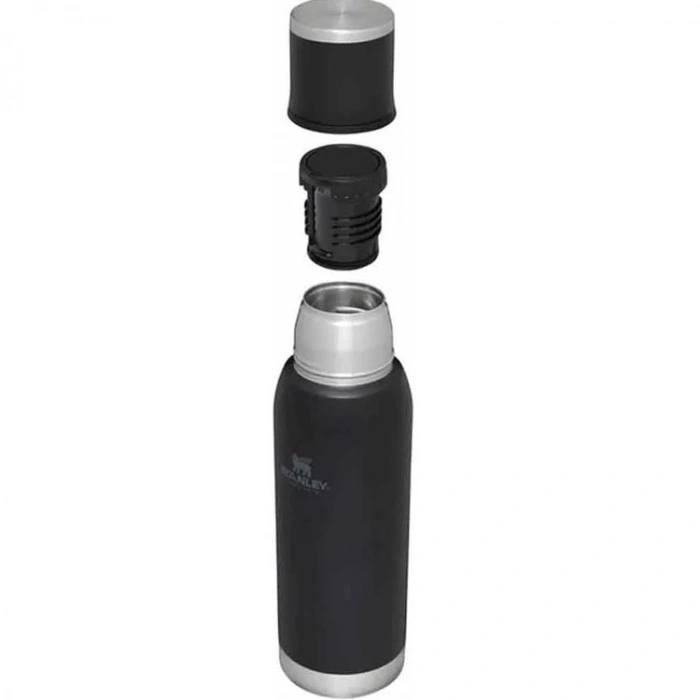 STANLEY 10-10819-010 THE ADVENTURE TO-GO 1 L. PASLANMAZ ÇELİK TERMOS SİYAH
