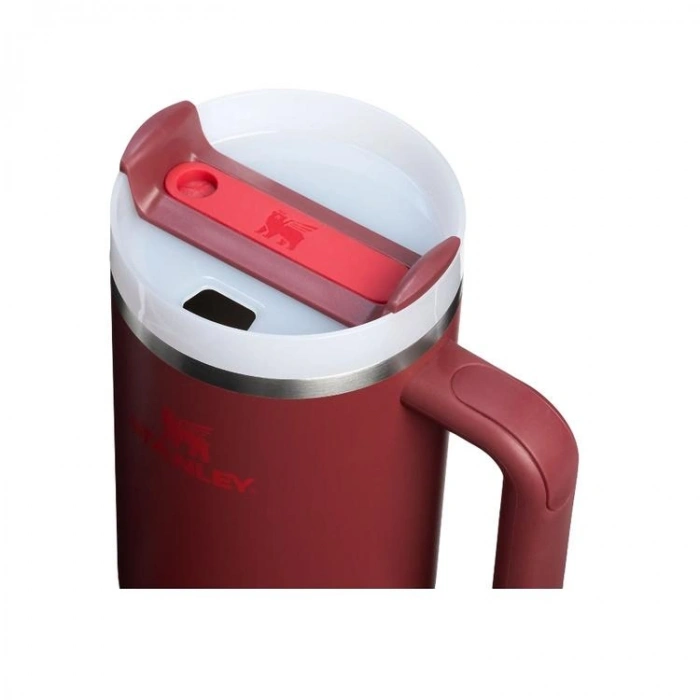 STANLEY 10-13230-066 PİPETLİ QUENCHER H2.O FLOWSTATE 1.18 L. PASLANMAZ ÇELİK TERMOS BARDAK  KIZILCIK BORDO
