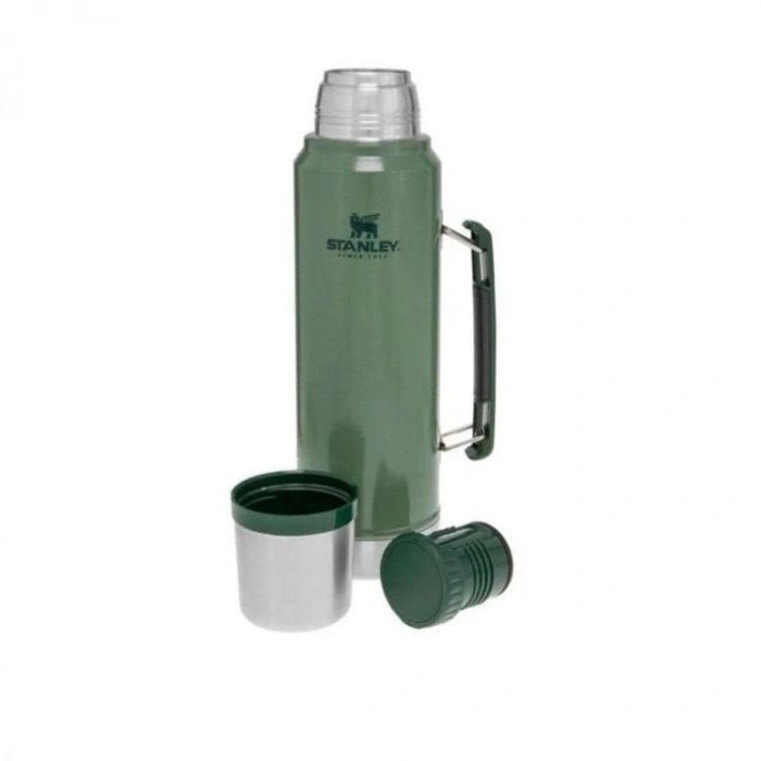 STANLEY 10-08266-001 THE LEGENDARY CLASSIC BOTTLE 1 L. PASLANMAZ ÇELİK TERMOS YEŞİL