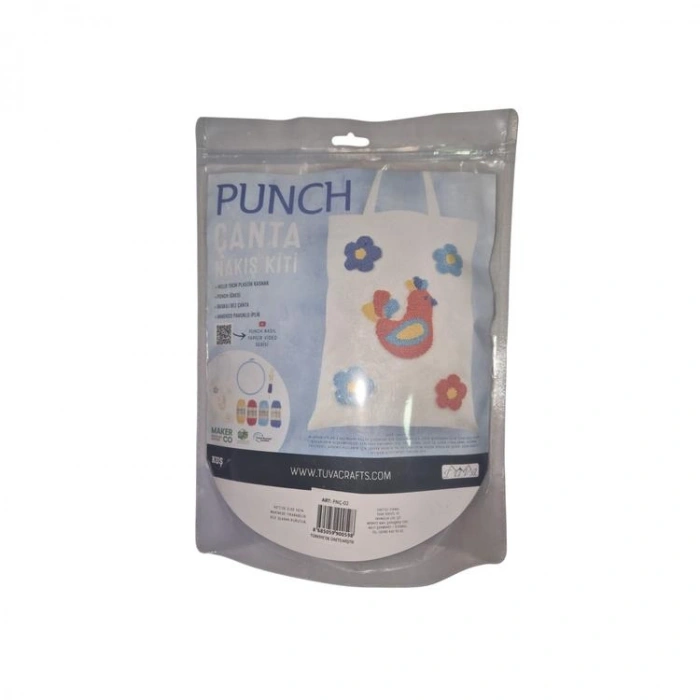 TUVA PUNCH PNÇ-02 NAKIŞ ÇANTA YAPIM SETİ - KUŞ