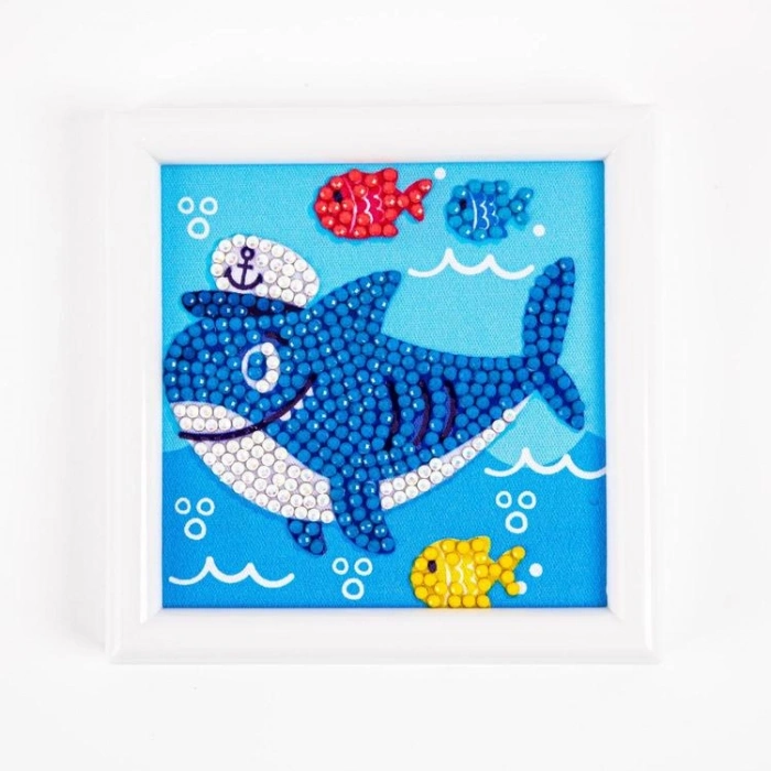 DIAMOND DOTZ DD1.064F SHARK AHOY! 9,5x9,5 cm BONCUK TABLO KİTİ