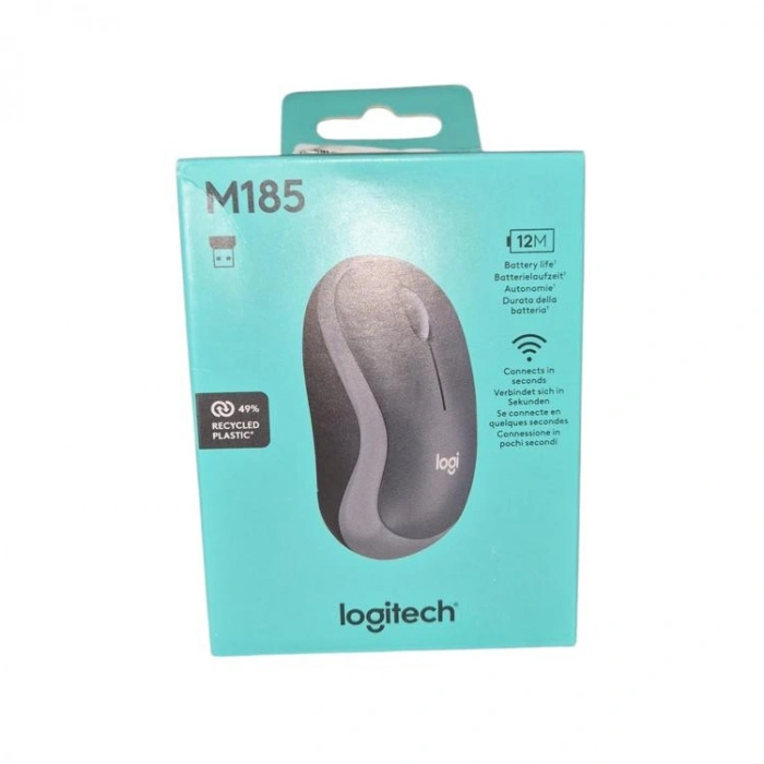 LOGITECH W.LESS M185 1000 DPİ GRİ MOUSE