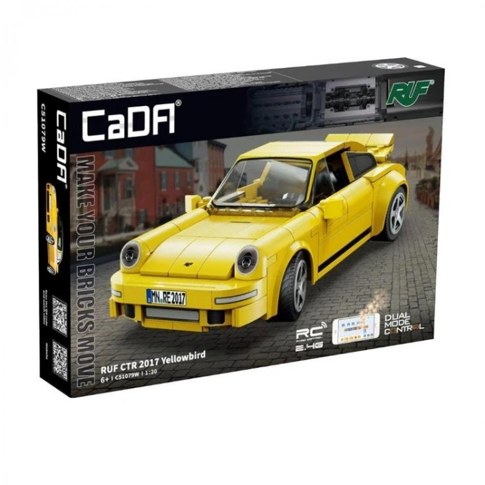 VAGONLIFE CADA C51079W 1:20 RUF CTR 2017 YELLOWBIRD 222 PARÇA DUAL MODE CONTROL BLOCK OYUNCAK 6+