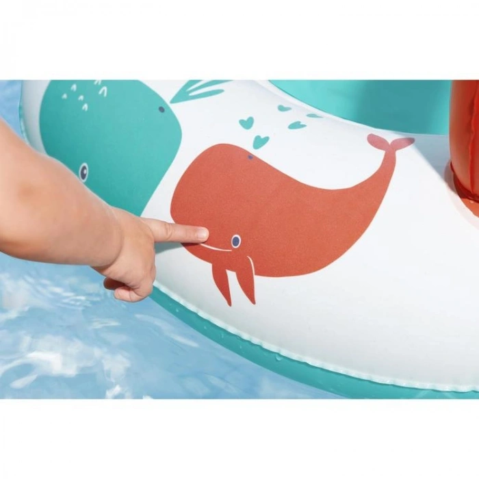 BERMUDA 34203 BESTWAY COMFORT PLUSH SHADED BABY BOAT 84X67 ŞEMSİYELİ ÇOCUK BOTU 30 KG 3+