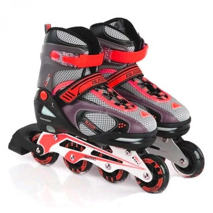 BUSSO YX-151 CLASSIC ALÜMİNYUM PATEN 39-42 NUMARA KIRMIZI