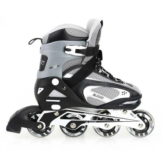 BUSSO YX-151 CLASSIC ALÜMİNYUM PATEN 39-42 NUMARA SİYAH