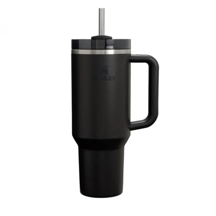 STANLEY 10-12574-015 PİPETLİ QUENCHER H2.O FLOWSTATE 1.18 L. PASLANMAZ ÇELİK TERMOS BARDAK SİYAH