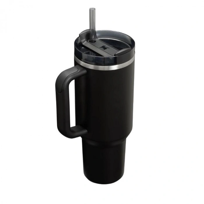 STANLEY 10-12574-015 PİPETLİ QUENCHER H2.O FLOWSTATE 1.18 L. PASLANMAZ ÇELİK TERMOS BARDAK SİYAH