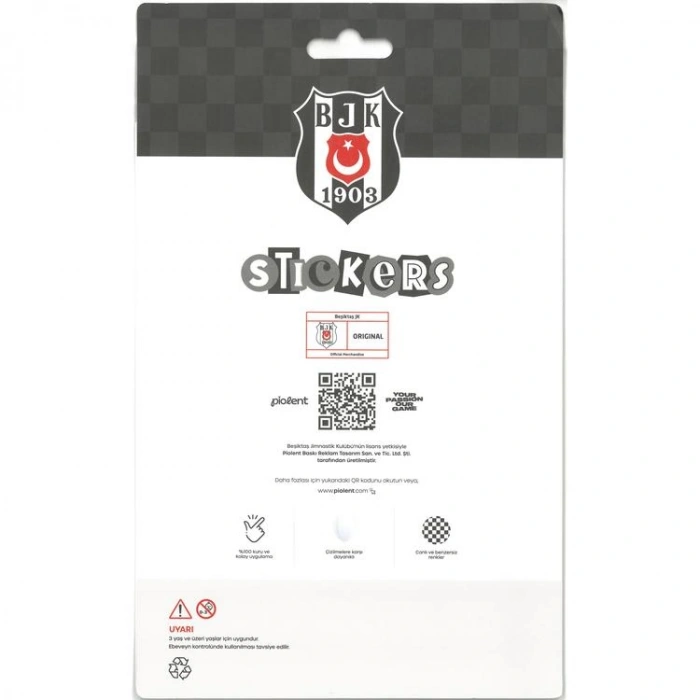 PİOLENT BJKST26005 FORZA BEŞİKTAŞ TARAFTAR STICKER ETİKET 1 YP. TEKLİ KARTELA