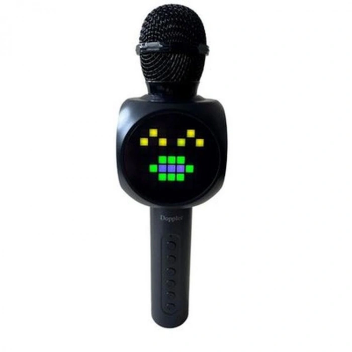 DOPPLER TETRİS EKRANLI RGB LED SES BLUETOOTH BAĞLANTILI KARAOKE MİKROFON KUTULU