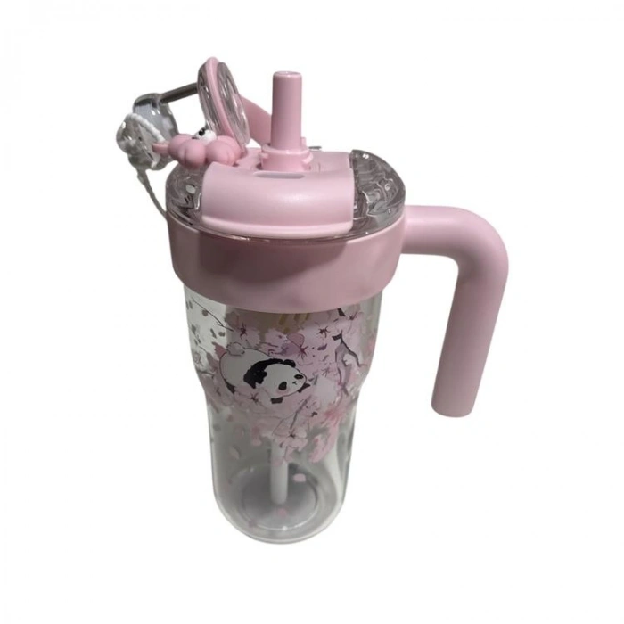 VAGONLİFE  DILLER D2513 PİPETLİ/PİPETSİZ ÇİFT KULLANIM TRİTAN MATARA 860 ML - PEMBE