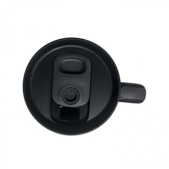 VAGONLİFE KULPLU ÇELİKLİ PİPETLİ/PİPETSİZ RAHAT İÇİM PASLANMAZ ÇELİK TERMOS CUP VGN1103 1200 ML SİYAH