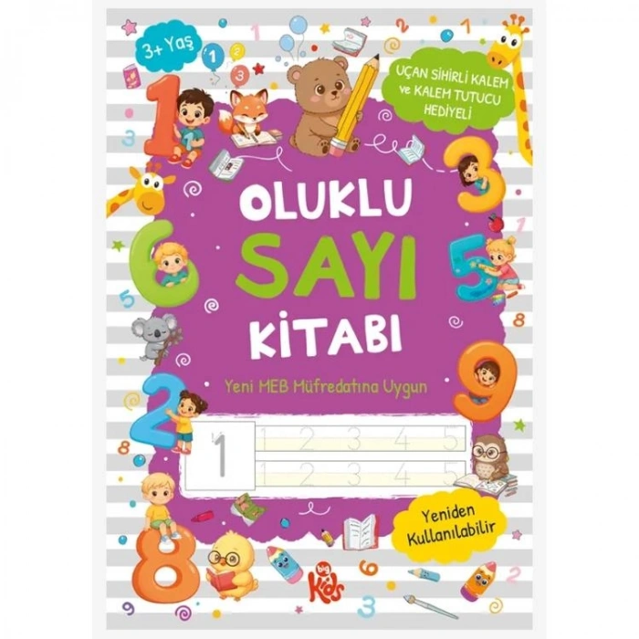 OLUKLU SAYI KİTABI UÇAN SİHİRLİ KALEM VE KALEM TUTUCULU