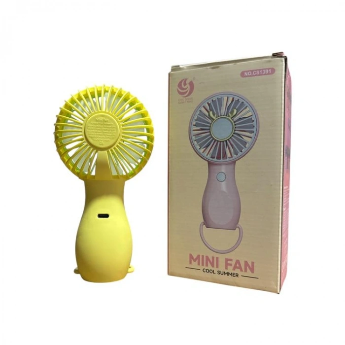 YELİZ YLZ-CS1391 MİNİ EL FANI İKİ KADEMELİ HIZ AYARLI USB ŞARJLI