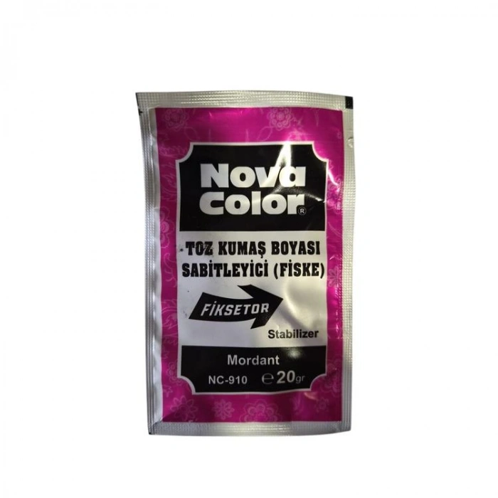 NOVA COLOR NC-910 TOZ KUMAŞ BOYA FİSKESİ 20GR FİKSETOR