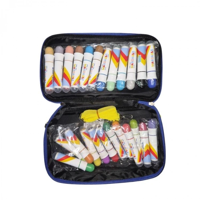 STA 893024 24LÜ JUMBO KAŞELİ KEÇELİ KALEM SET