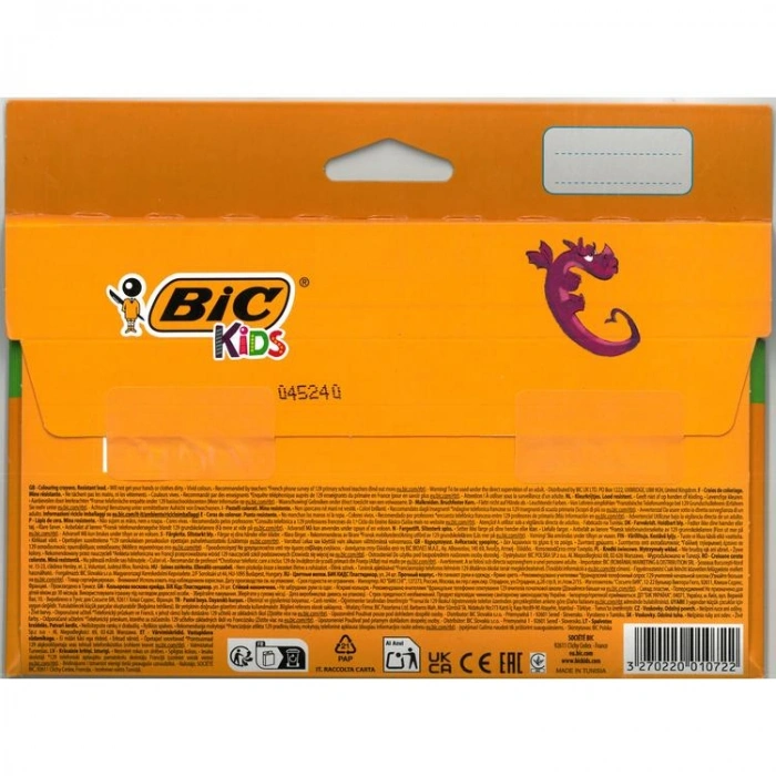 BİC KİDS PLASTIDECOR 421 PASTEL/MUM BOYA 24LÜ