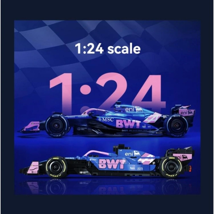 VAGONLIFE CADA C55024W BWT ALPINE FORMULA ONE TEAM A525 1:24 300 PARÇA BLOCK OYUNCAK 6+
