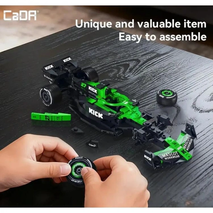 VAGONLIFE CADA C55082W KICK SAUBER F1 TEAM C45-2025 1:24 348 PARÇA BLOCK OYUNCAK 6+