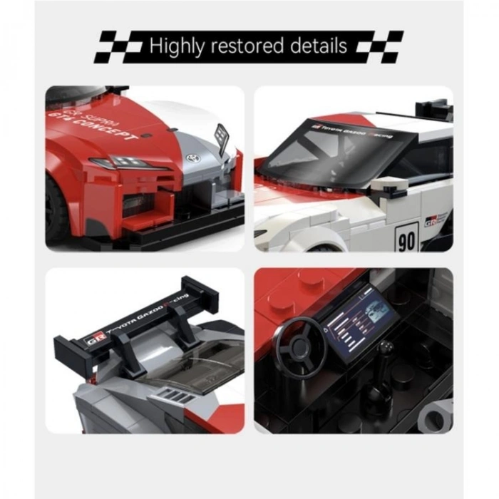 VAGONLIFE CADA C55041W TOYOTA GR SUPRA GT4 1:24 324 PARÇA BLOCK OYUNCAK 8+
