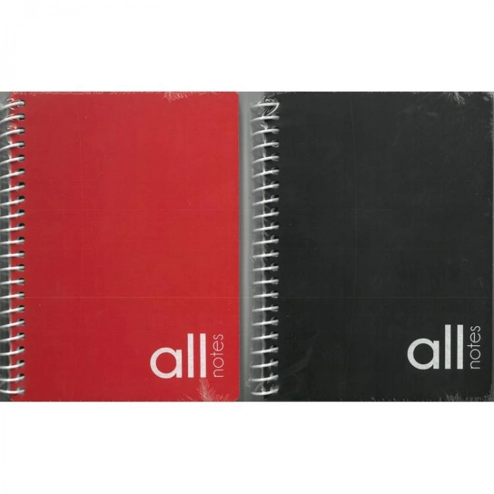 PAPİRÜS ALL NOTES SERT KAPAK SPİRALLİ 14X19 100YP. KARELİ DEFTER - TEKLİ