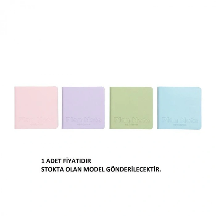 PAPİRÜS P302 CİLTLİ SUNİ DERİ SOFT KAPAK 10,5 X 10,5 cm 40 YP KARELİ + 40 YP DÜZ - TEKLİ