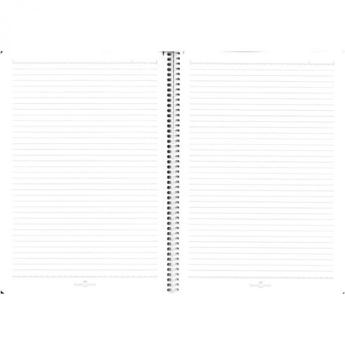 FABER CASTELL KLASİK PP KAPAK SPİRALLİ A4 100YP. ÇİZGİLİ DEFTER  5075 000499 - TEKLİ
