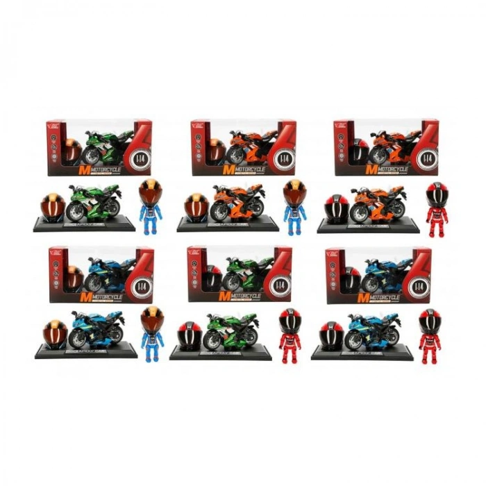 SUNMAN MY66-M1214K RACING 1:14 SESLİ IŞIKLI KASKLI MOTOSİKLET 3+